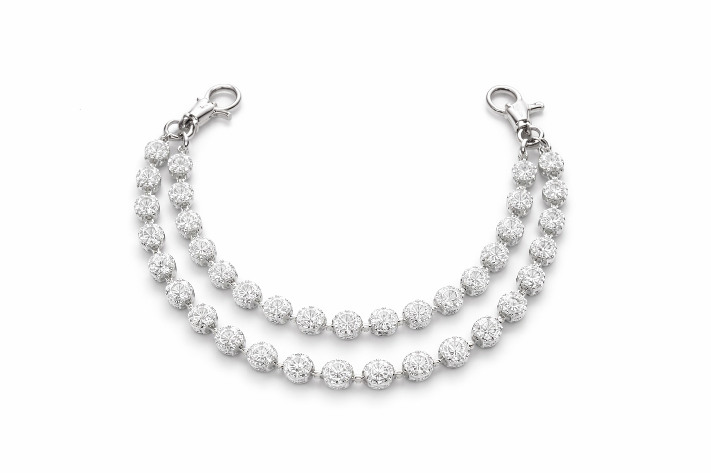 SHINY WHITE WALLET CHAIN